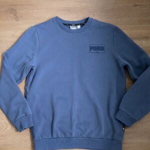 Puma Men's Crewneck Sweater in Blue, S